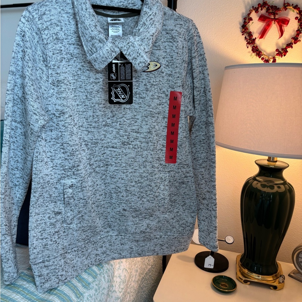 NHL Anaheim Ducks Women's Gray Jacket GO DUCKS!